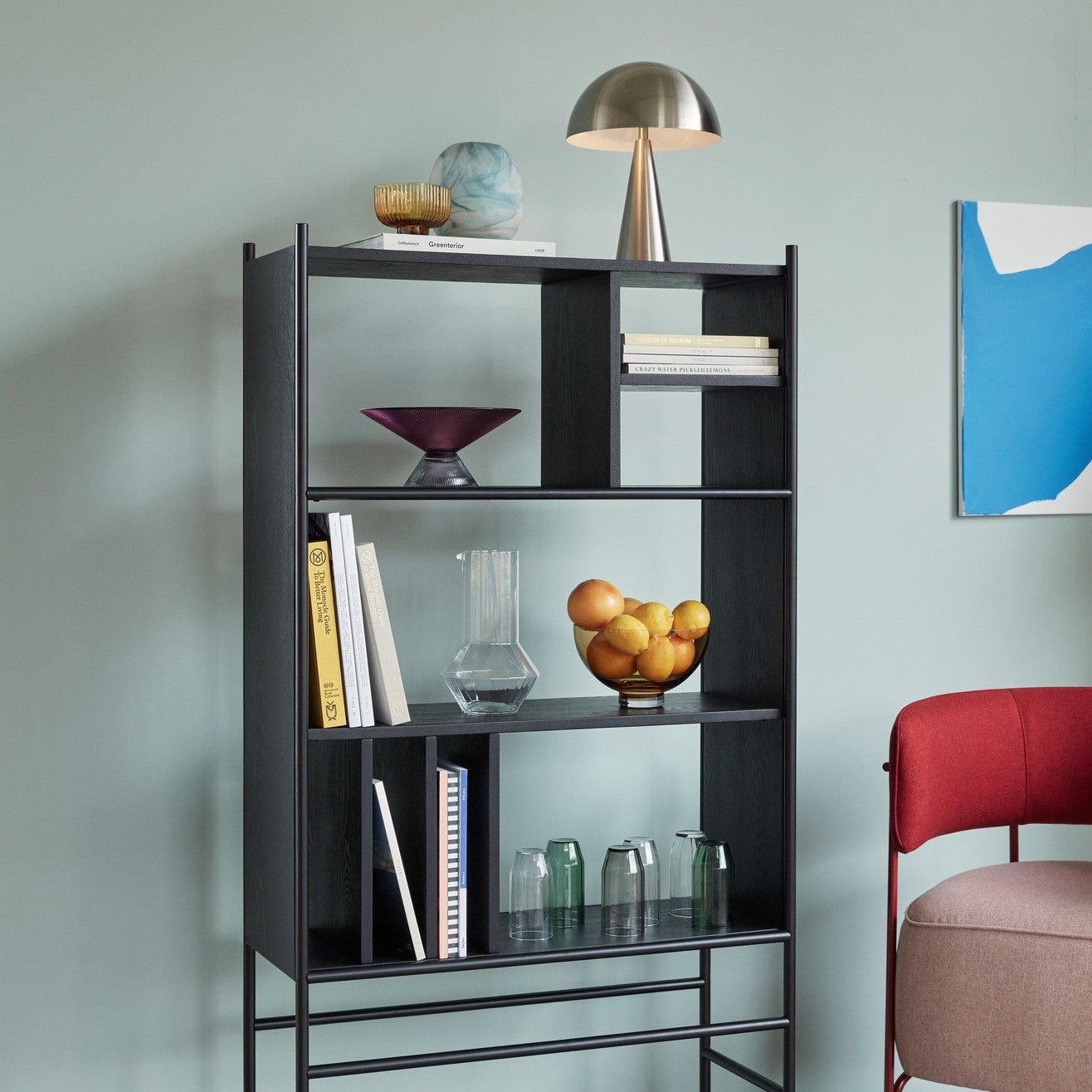 Divide Shelf Unit Black