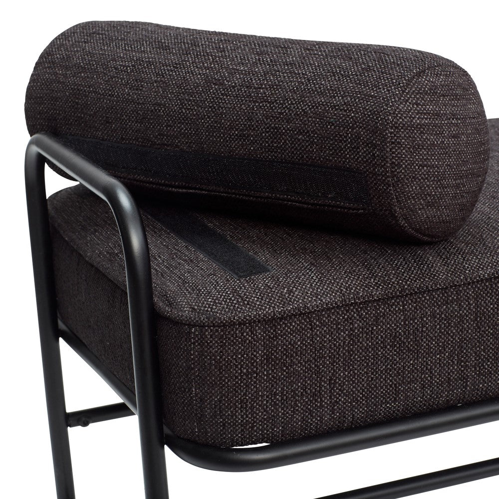 Juodas suoliukas „Pipe“