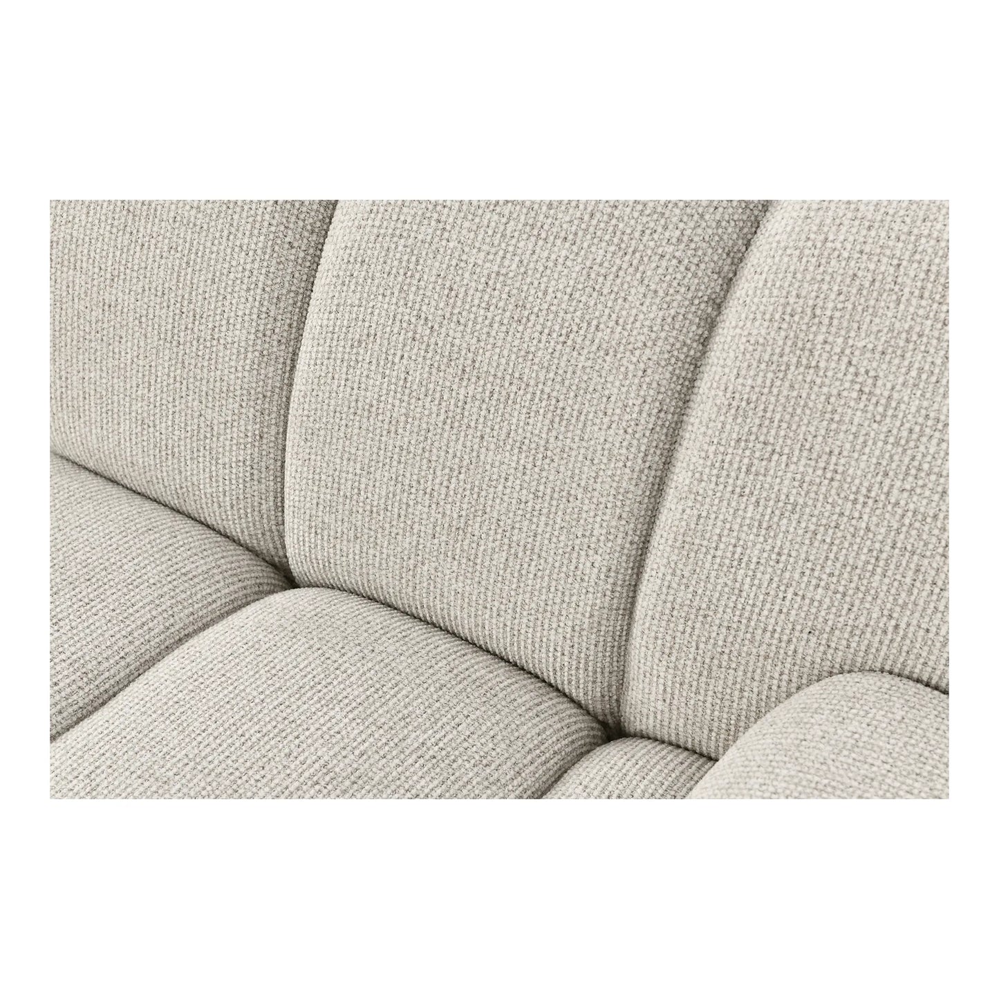 Taza 3.5 Person Modular Sofa: Linear Elegance in Sand