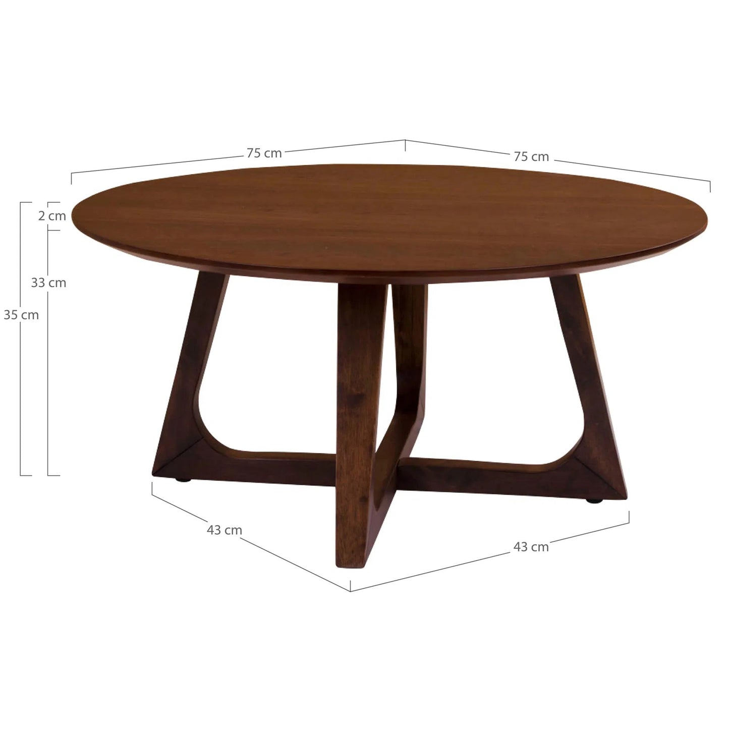 Hellerup Coffee Table | Wallnut