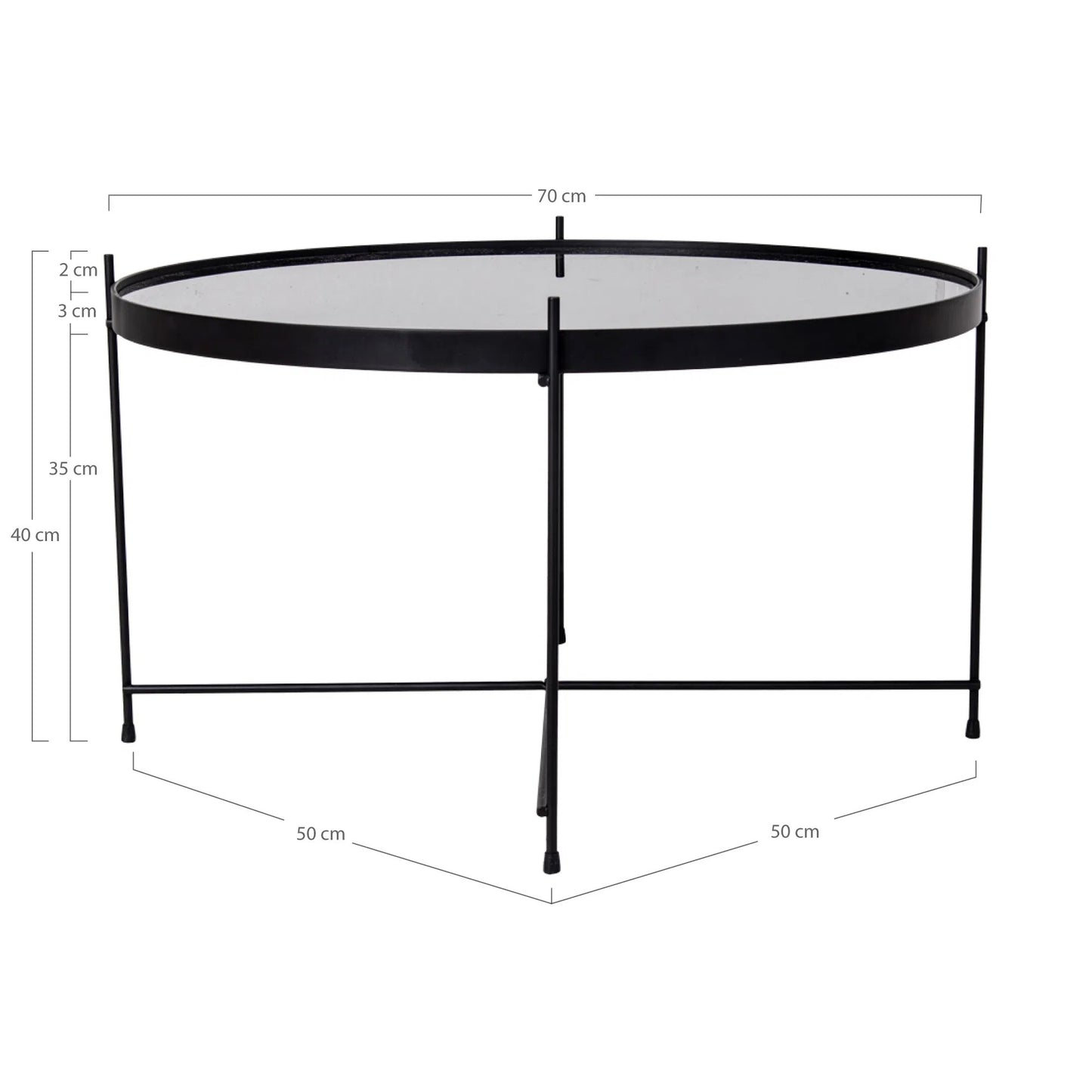 Venezia Coffee Table Ø70 | Black