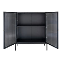 Adelaide Display Cabinet | Rippled Glass Door