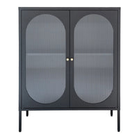 Adelaide Display Cabinet | Rippled Glass Door