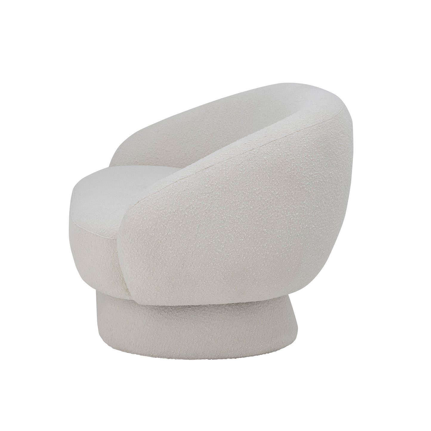 Balta pliušinė sofa „Teddy“