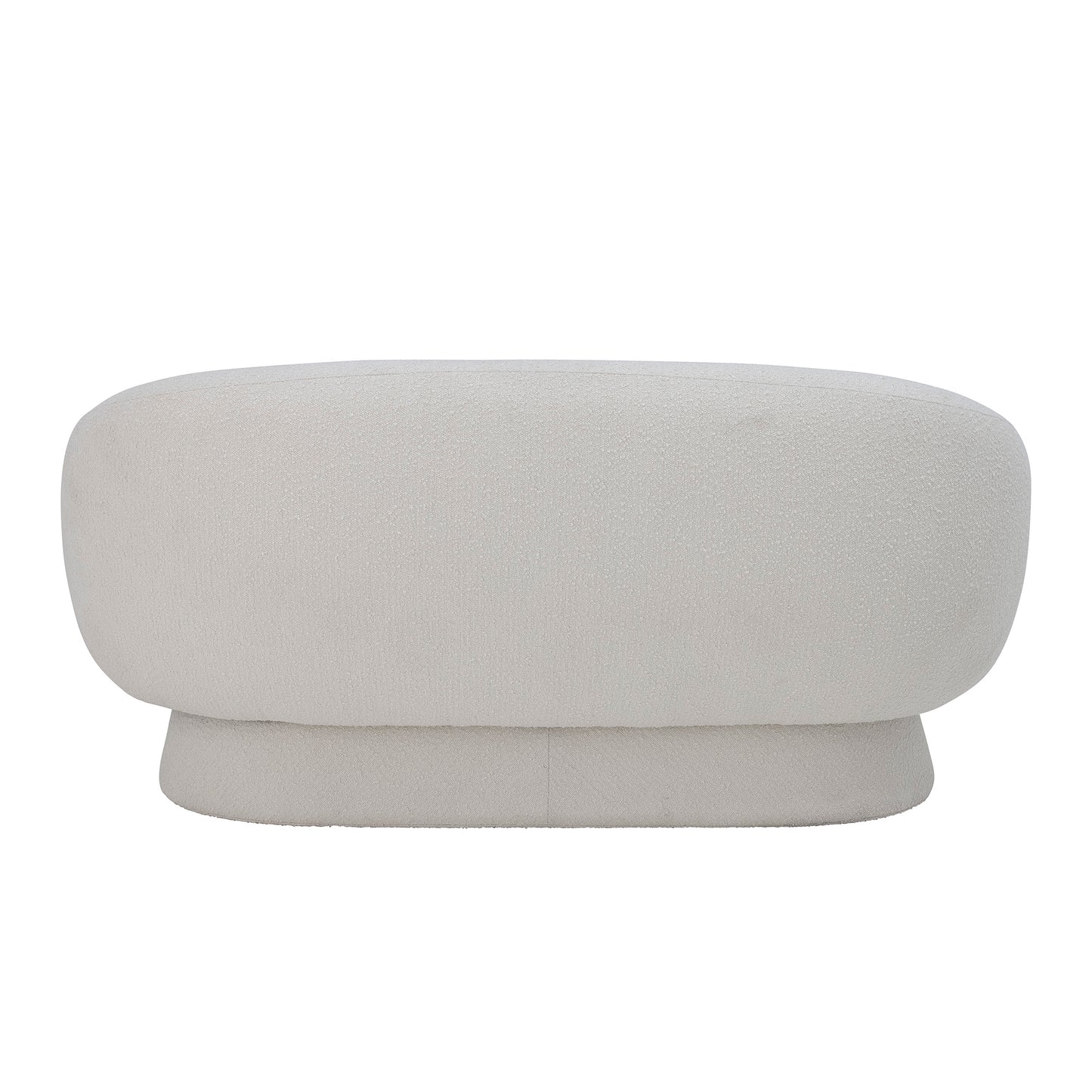 Balta pliušinė sofa „Teddy“