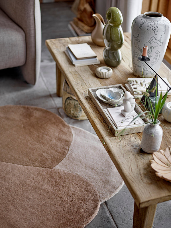 Denton Rug | Wool Brown 110 x 140