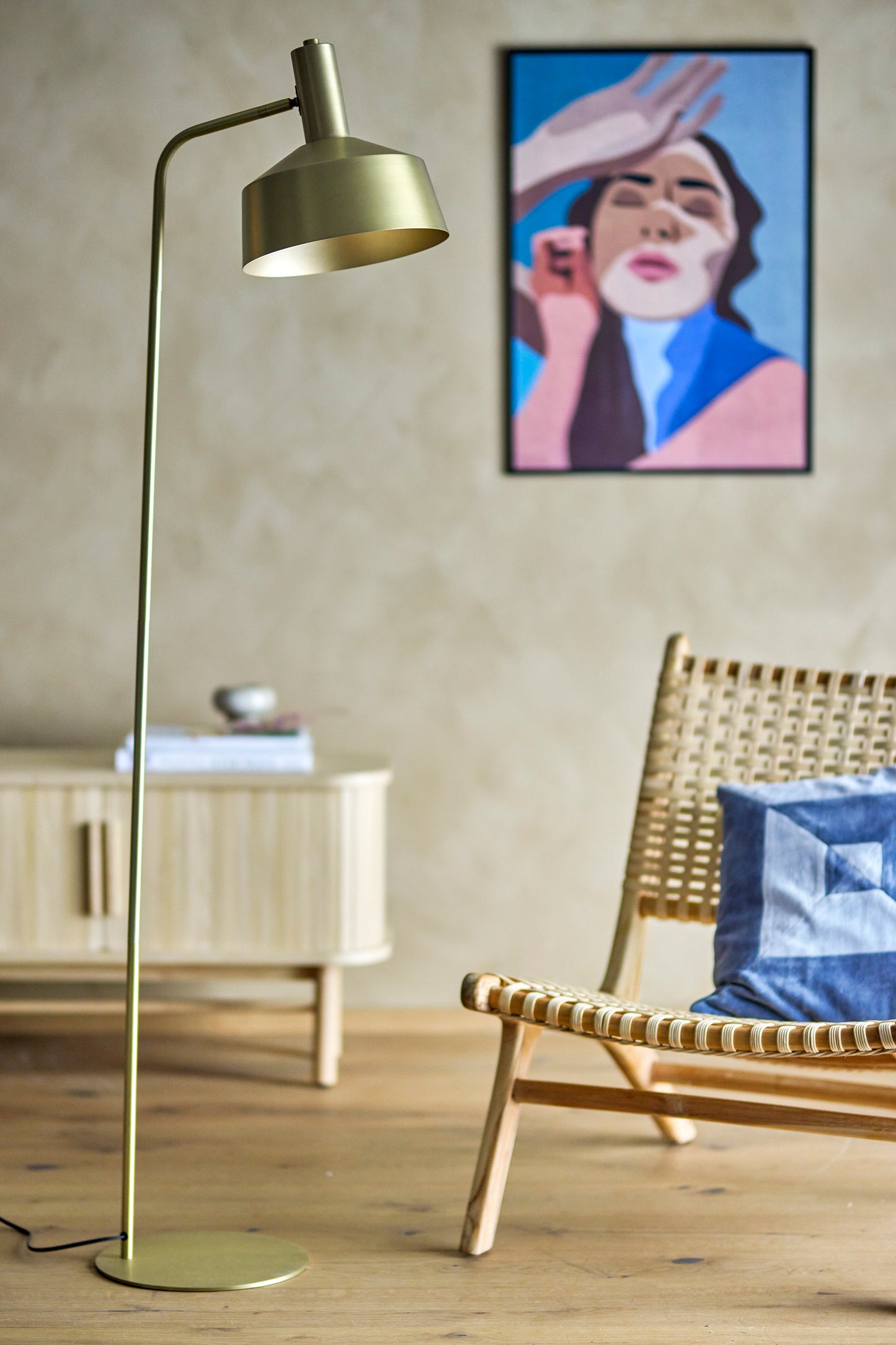 Floor Lamp | Brass Metal