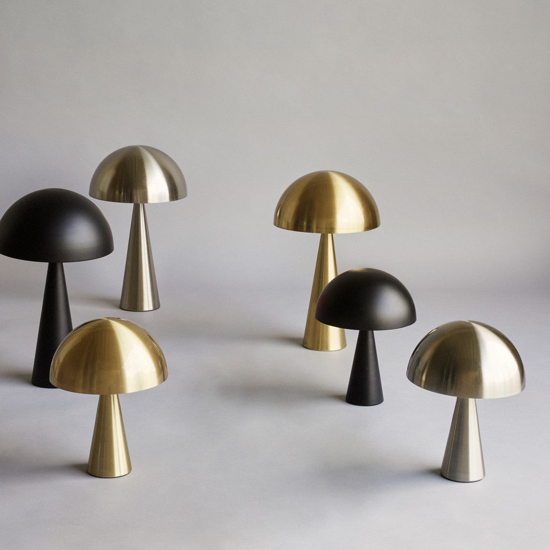 Mush Table Lamp Tall Nickel