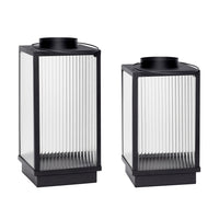 Ripple Lanterns Black (set of 2)