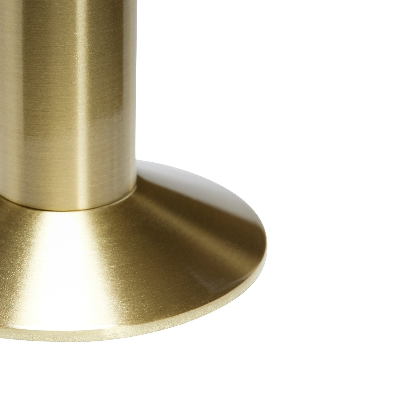 Sleek Candleholder Brass