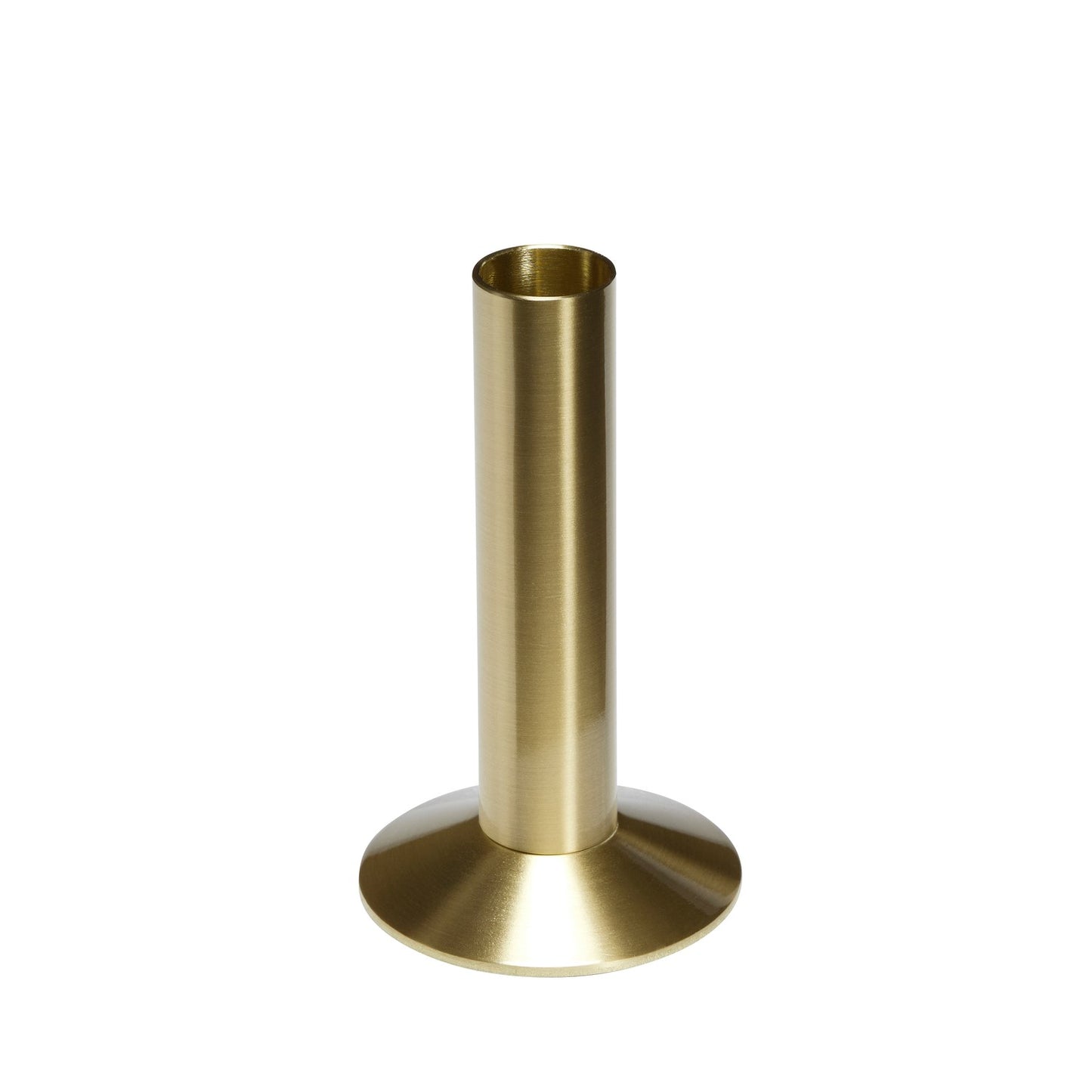 Sleek Candleholder Brass