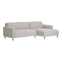 Salvador Lounge Sofa | Light Grey Bouclé | Right