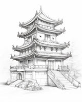 Pagoda Shelving Unit | Ash