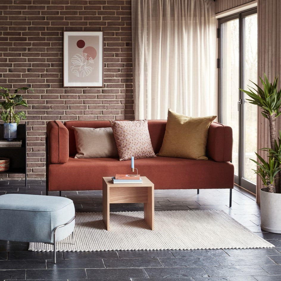 Block Sofa Maroon