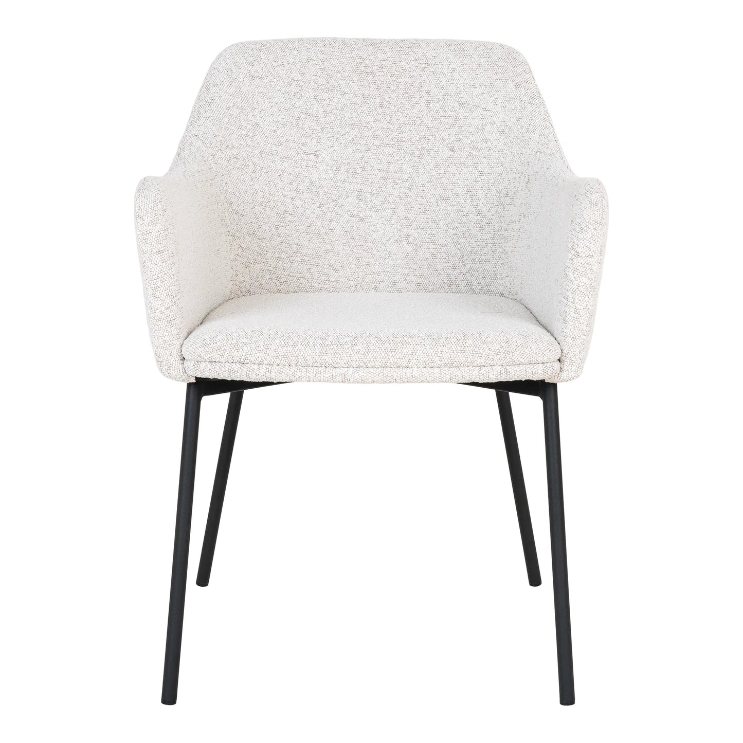 Valgomojo kėdė „Melilla“: Apgaubiantis „Bouclé“ komfortas | 2 vnt. rinkinys