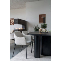 Valgomojo kėdė „Melilla“: Apgaubiantis „Bouclé“ komfortas | 2 vnt. rinkinys