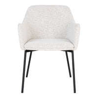 Valgomojo kėdė „Melilla“: Apgaubiantis „Bouclé“ komfortas | 2 vnt. rinkinys