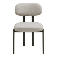 Royan Dining Chair: Minimalist Poise in Monochromatic Grey | Set of 2