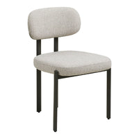 Royan Dining Chair: Minimalist Poise in Monochromatic Grey | Set of 2