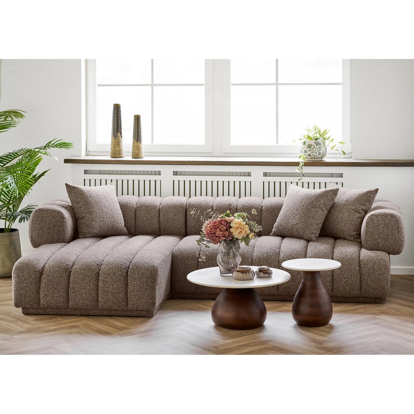 Kampinė sofa „Aurora“: Giliojo komforto šventovė | Kairinė