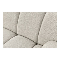 Taza 3.5 Person Modular Sofa: Linear Elegance in Sand