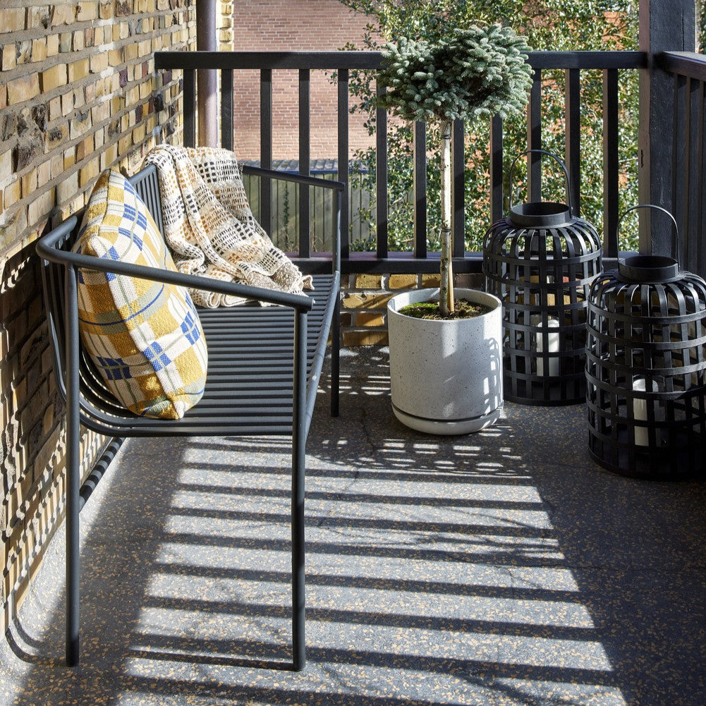 Villa Outdoor Bench Black