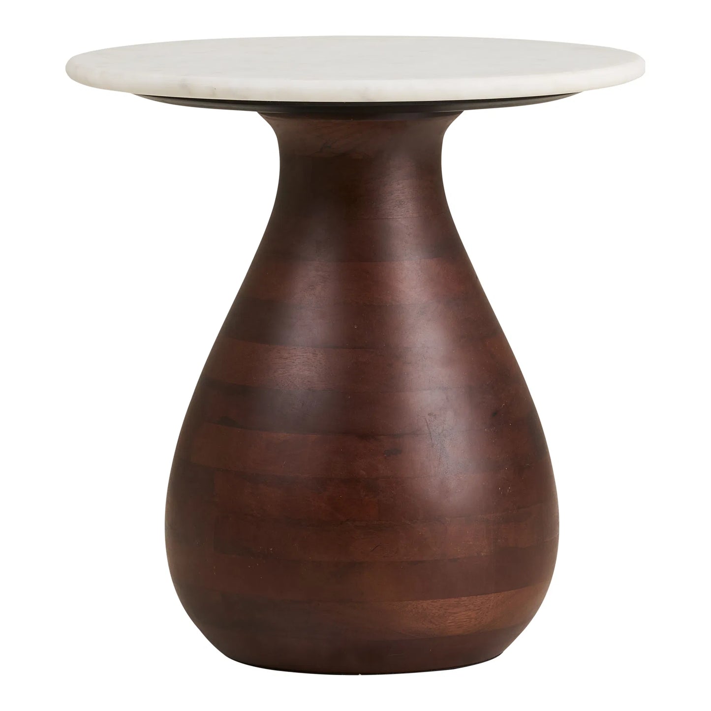 Heide Side Table: An Organic Union of Marble and Mango Wood