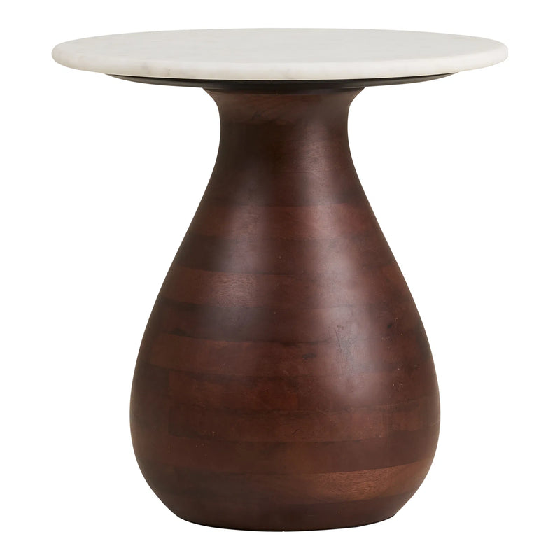 Heide Side Table: An Organic Union of Marble and Mango Wood