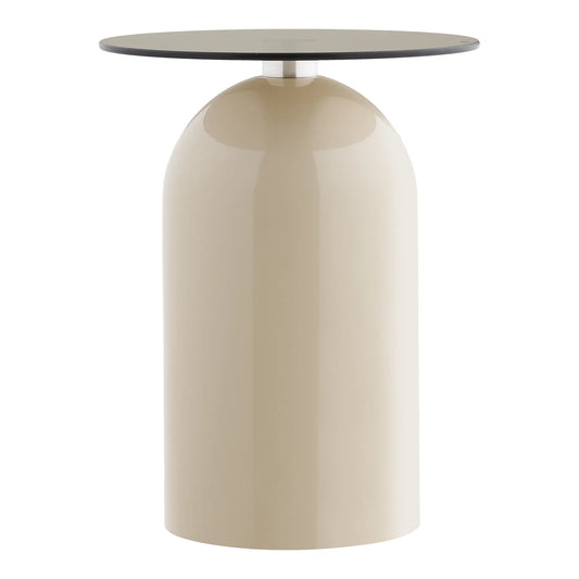 Ravello Side Table: Contemporary Clarity in Glass and Metal