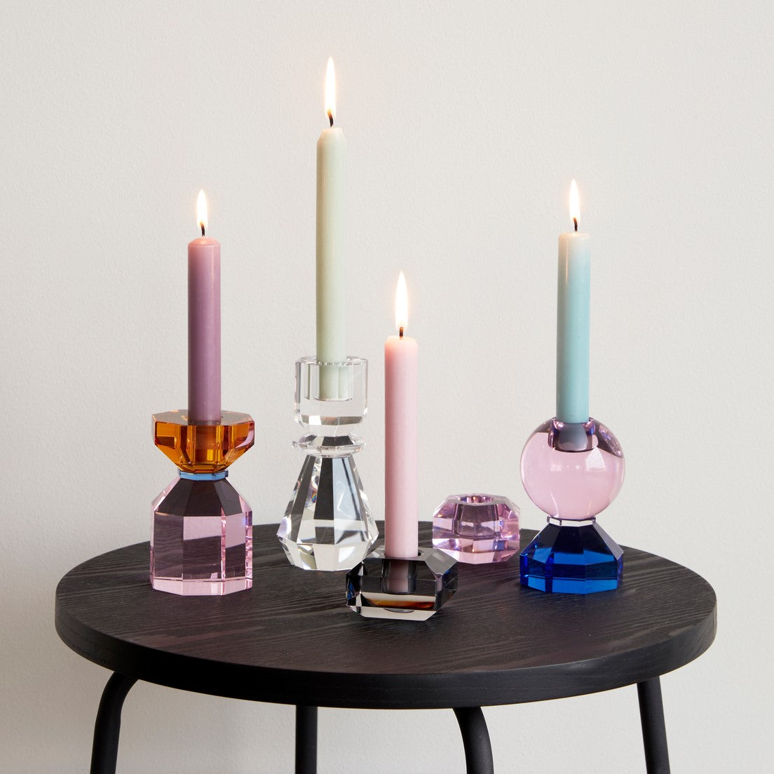 Gem Candlestick Pink/Blue