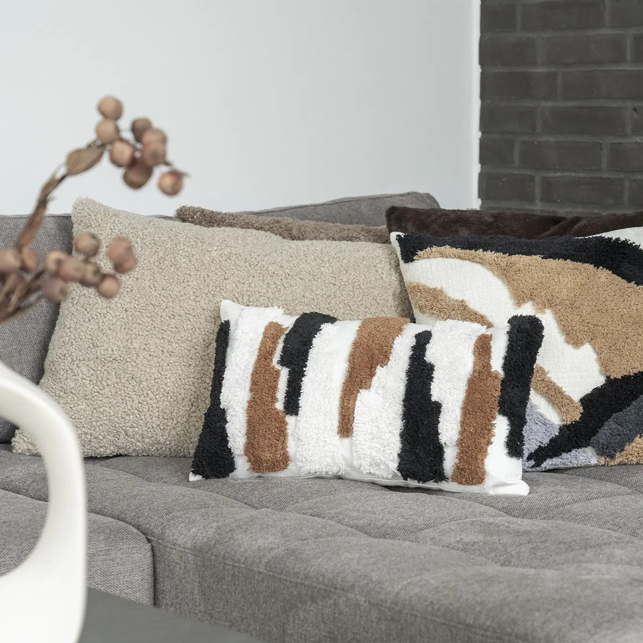 Tavira Cushion 45 x 60 | Gey-Brown