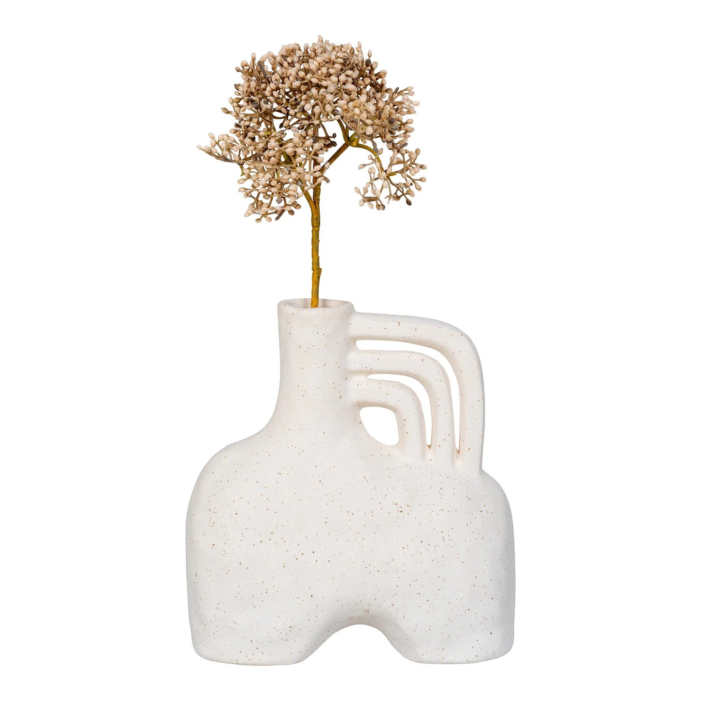 Three Handle Ceramic Vase