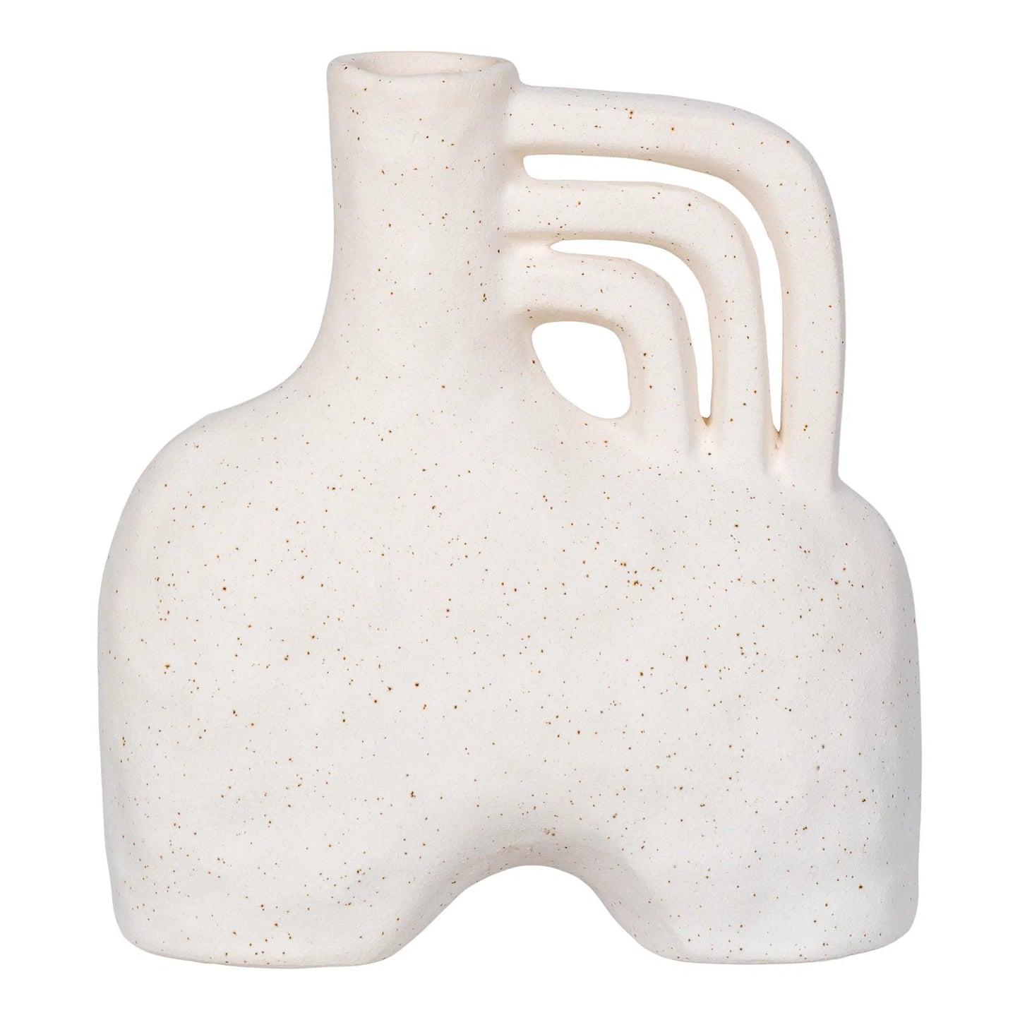 Three Handle Ceramic Vase