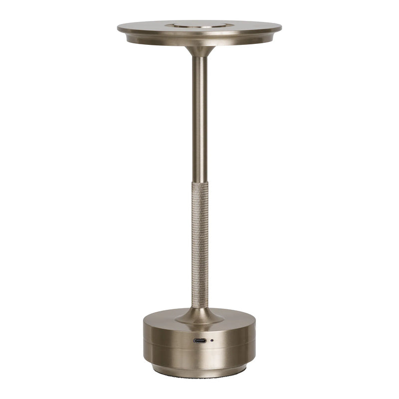 Lyne Portable LED Table Lamp | Nickel