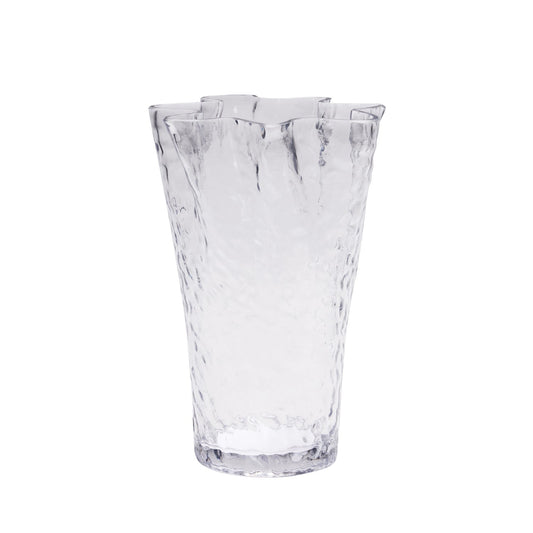 Ruffle Vase Clear