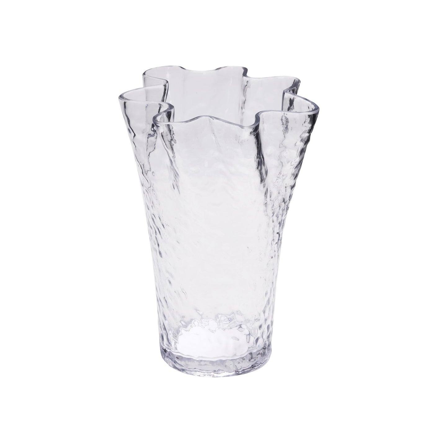 Ruffle Vase Clear