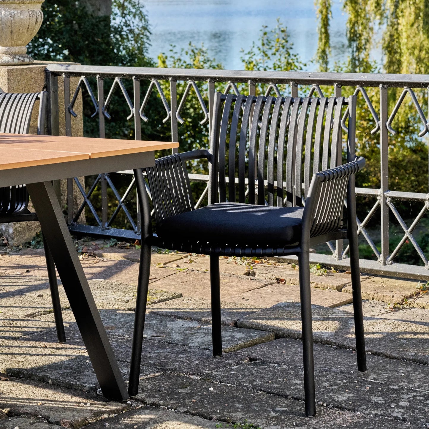 Tulsa Garden Chair | Black | Set of 2