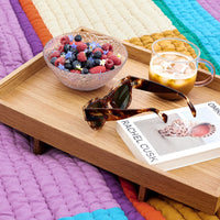Pavilion Plaid Block Burgundy/Multicolour 140 x 200