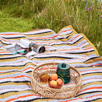 Pavilion Plaid Stripe Ochre/Multicolour 140 x 200