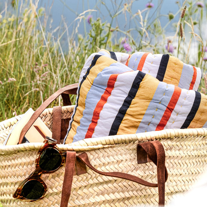 Pavilion Plaid Stripe Ochre/Multicolour 140 x 200