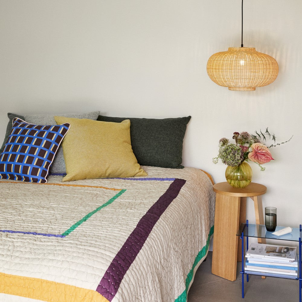 Twist Bedspread Square 260×260 Sand/Multicolour