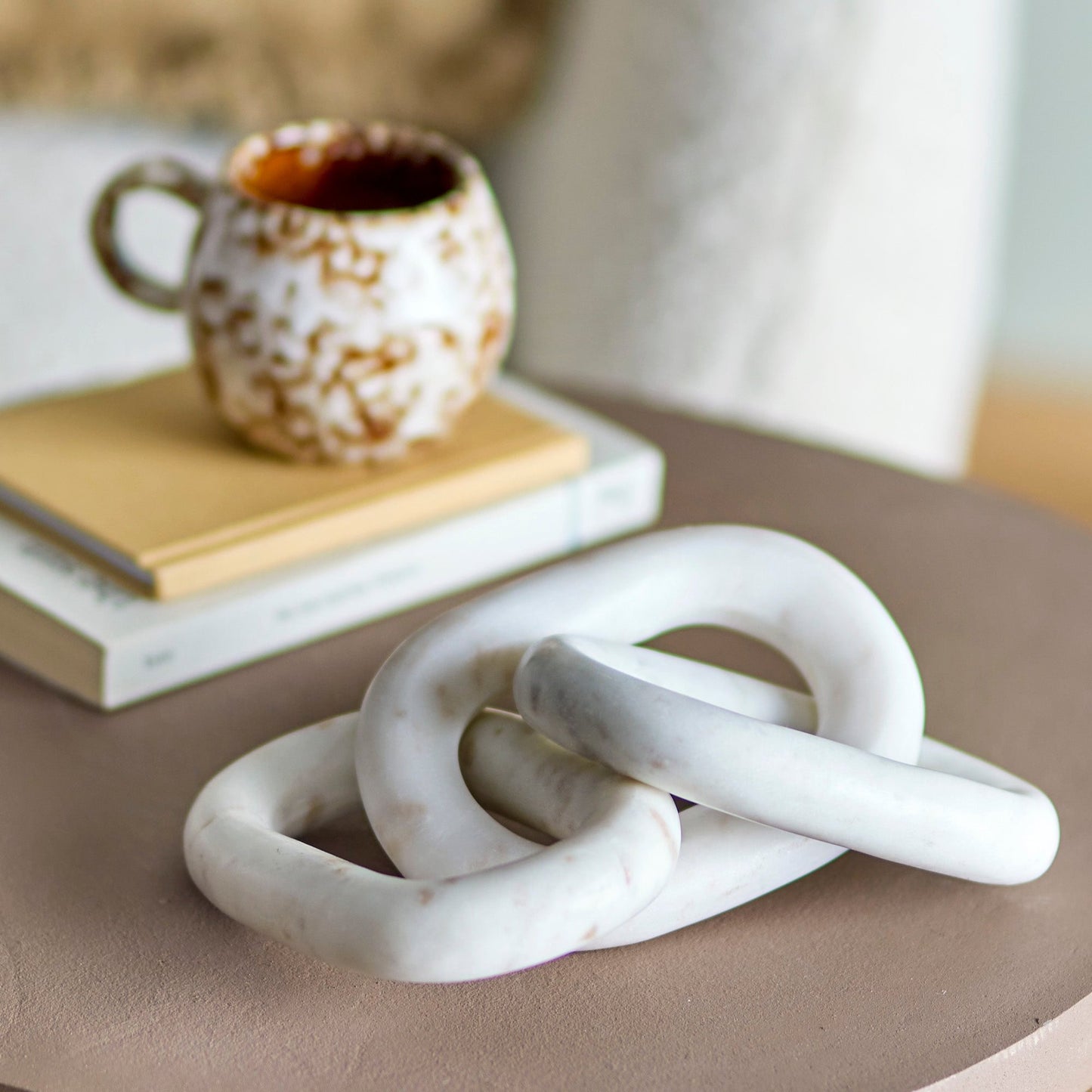Chain Deco | White Marble