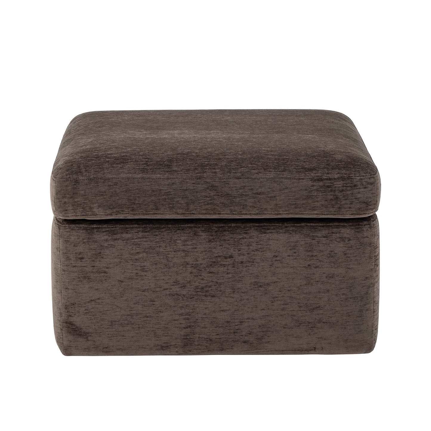 Glossy Brown Pouffe