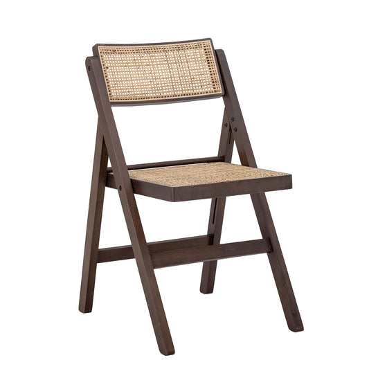 Loupe Dining Chair | Brown Rubberwood