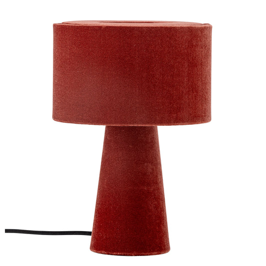 Red Velvet Table Lamp