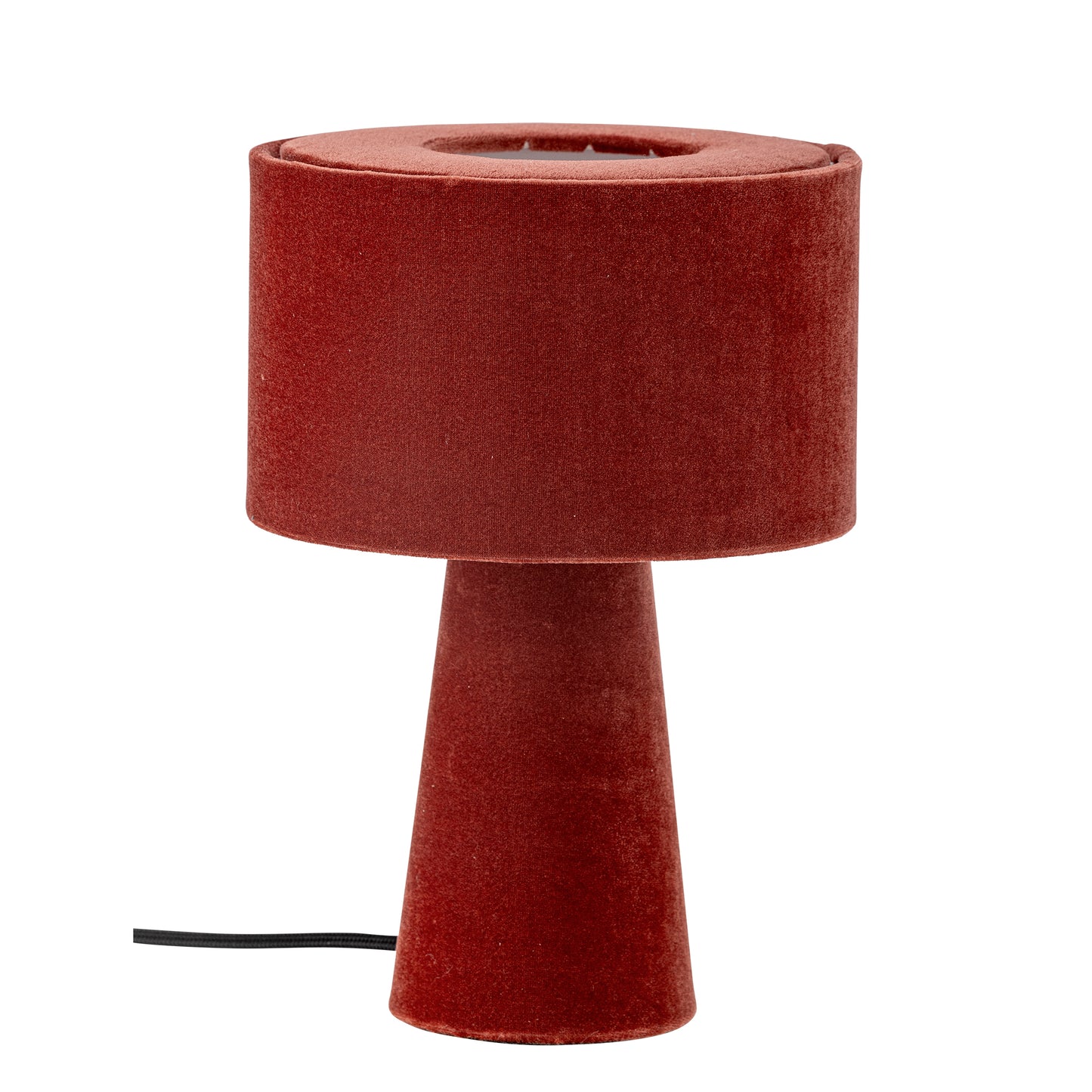 Red Velvet Table Lamp