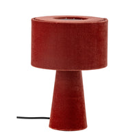 Red Velvet Table Lamp