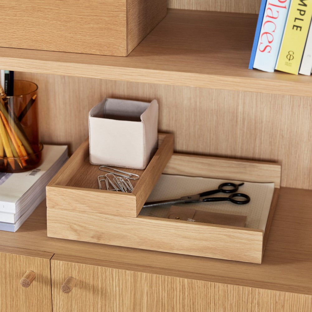 Rail Desk Organiser Natural (set of 2)