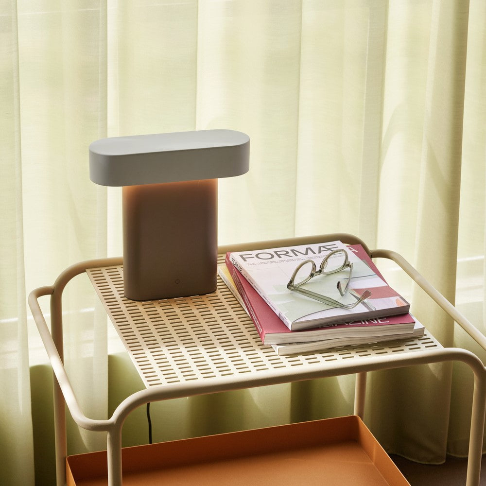 Sleek Table Lamp Brown/Light grey