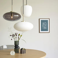 Muse Pendant Ellipse White